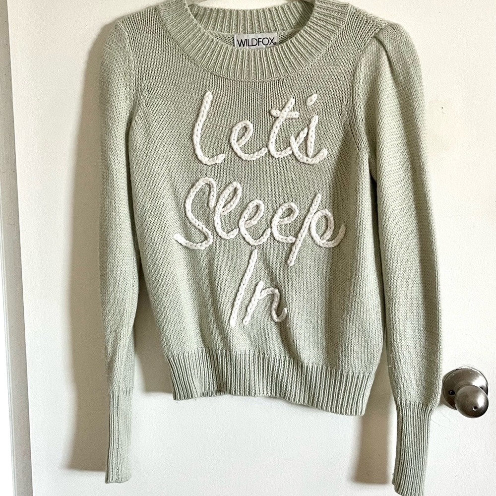 Wildfox Sweater Let’s Sleep In